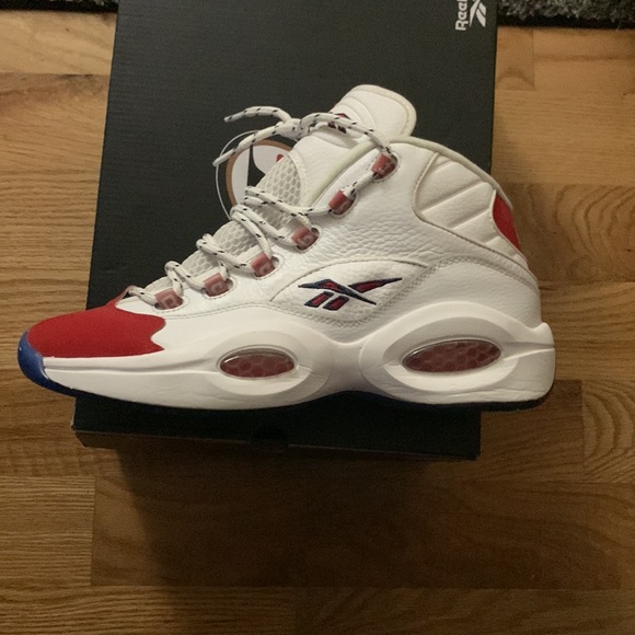 Reebok Question OG Mid Red Toe 2020 - Picture 2 of 13